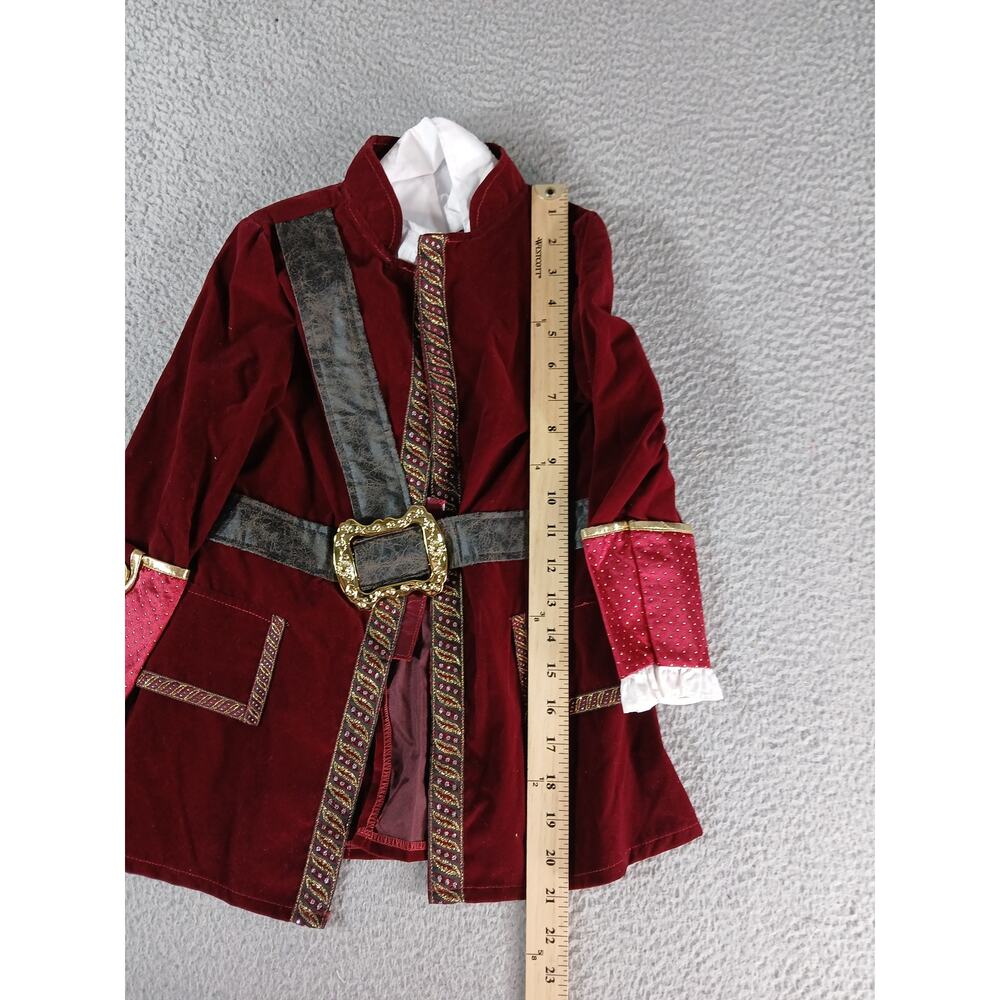 Disney Captain Hook Costume Size 4 Toddler Jacket, Pants, Shoe Covers Peter Pan - Picture 3 of 15